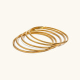 Conjunto de Pulseras Doradas Shannon